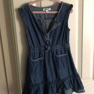 DKNY denim dress size 4T EUC